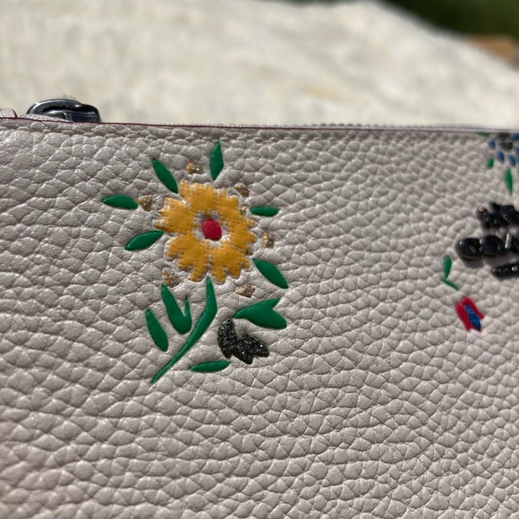 Coach Wildflower Print Wristlet - Picture 6 of 11